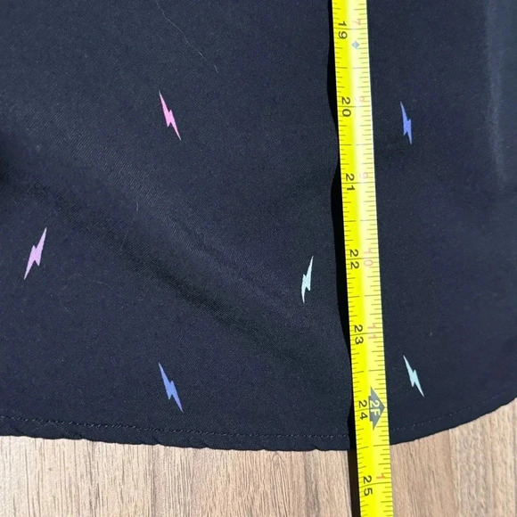 Rails Rocsi Black Multi Lightning Button Up Long Sleeve Blouse Casual Printed Sm - Picture 8 of 8